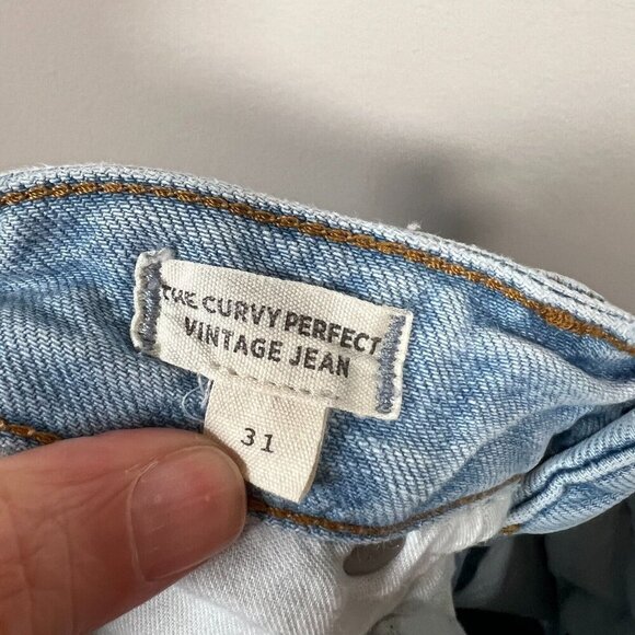 Madewell The Curvy Perfect Vintage Jean 31 Fitzgerald Light Wash High Rise Blue - Picture 11 of 13